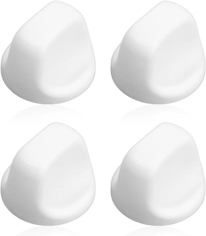 Reyhoar Upgraded S600349 Range Hood Knob, S99360233 Vent Hood Fan Control Knob Replacement Part fit for Broan Nutone, White (4 Pack) - Image 1